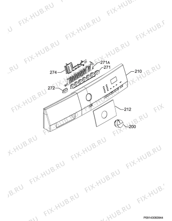 Схема №9 LM62271F с изображением Блок управления для стиралки Aeg 973914534023010